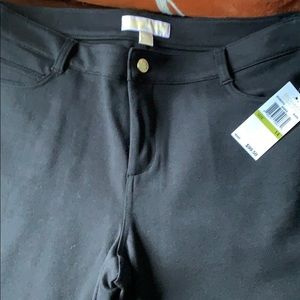 Ponte knit black pants